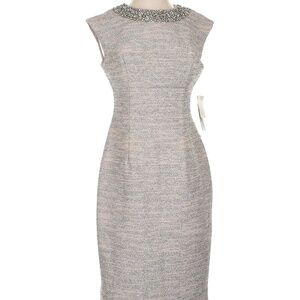Eliza J. Elegant Rhinestone & Glitter Sheath Dress, Career Dress, Size 4, NWT